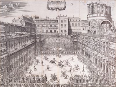 Joust at the Vatican, in the Cortile de Belvedere by Jacob Binck